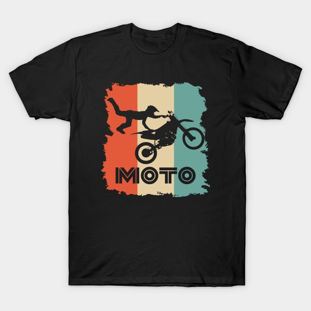 Retro Motocross Vintage Style T-Shirt by LefTEE Designs